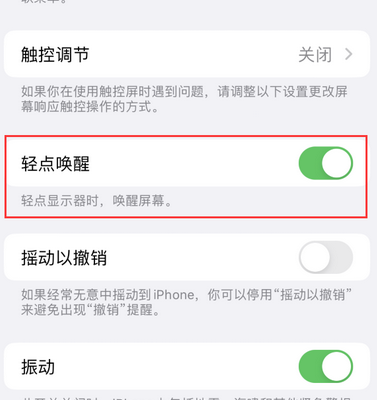 咸宁苹果售后服务分享iPhone轻点唤醒功能屏幕无反应 